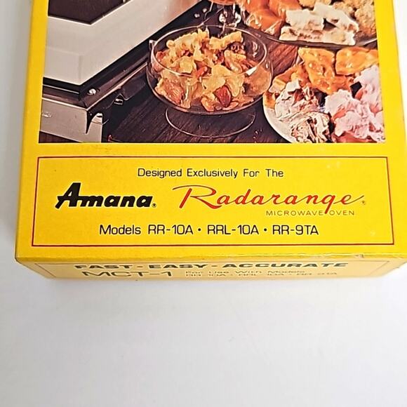 Vintage Amana Radar Range Microwave Oven Touchmatic Candymaker Temp Probe w/Book - Picture 3 of 8